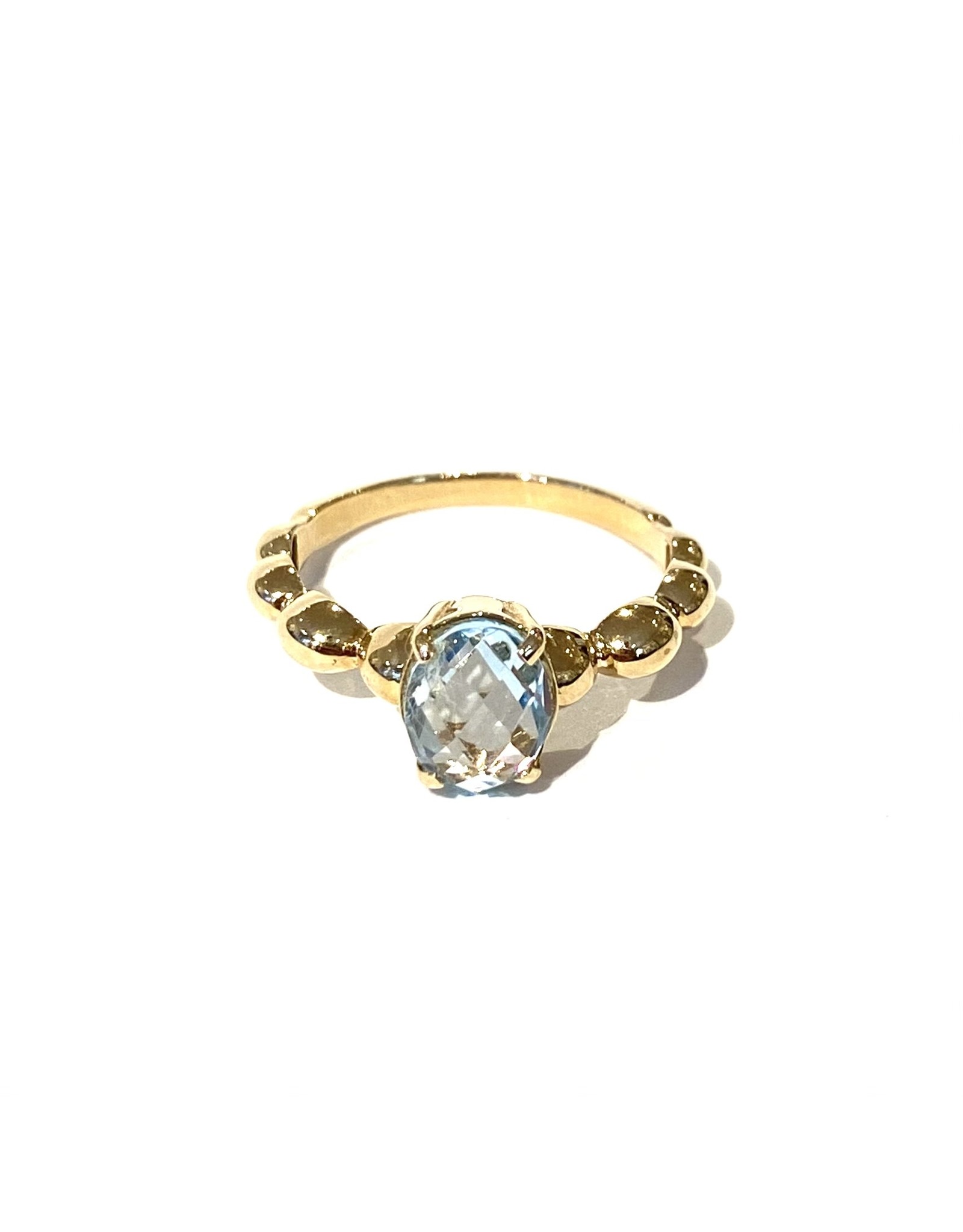 Navarro Ring - Gold - Blue Topaz