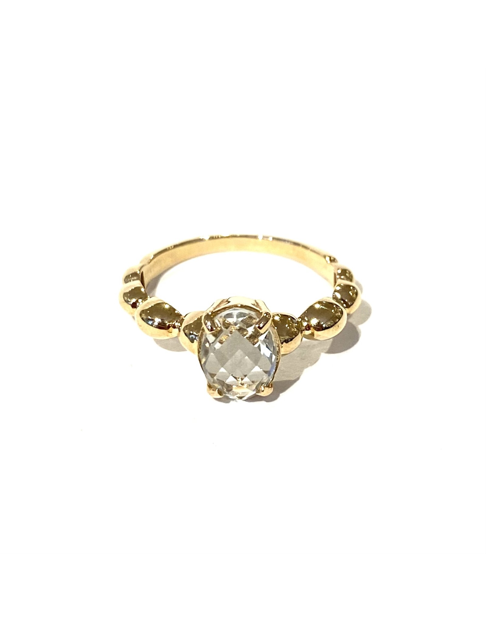 Navarro Ring - Gold - Green Amethyst