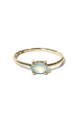 Bo Gold Ring - Goud - Chalcedoon