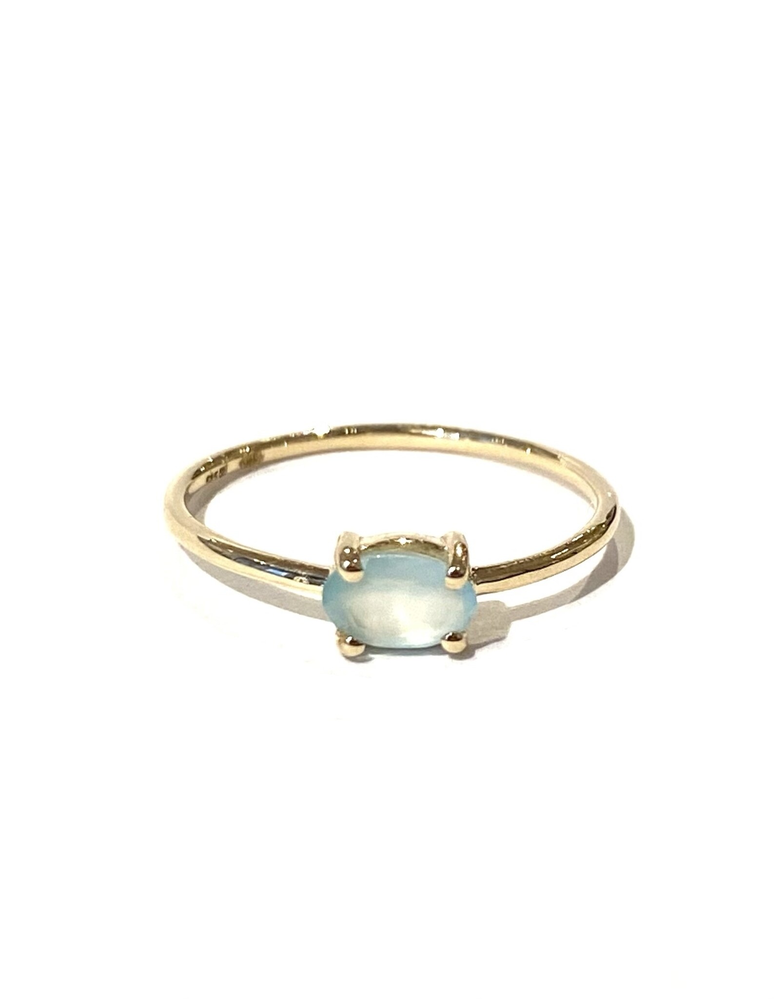 Bo Gold Ring - Goud - Chalcedoon