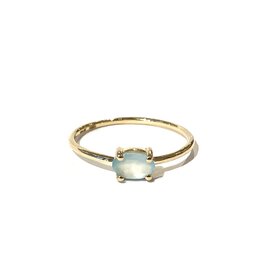 Bo Gold Ring - Goud - Chalcedoon