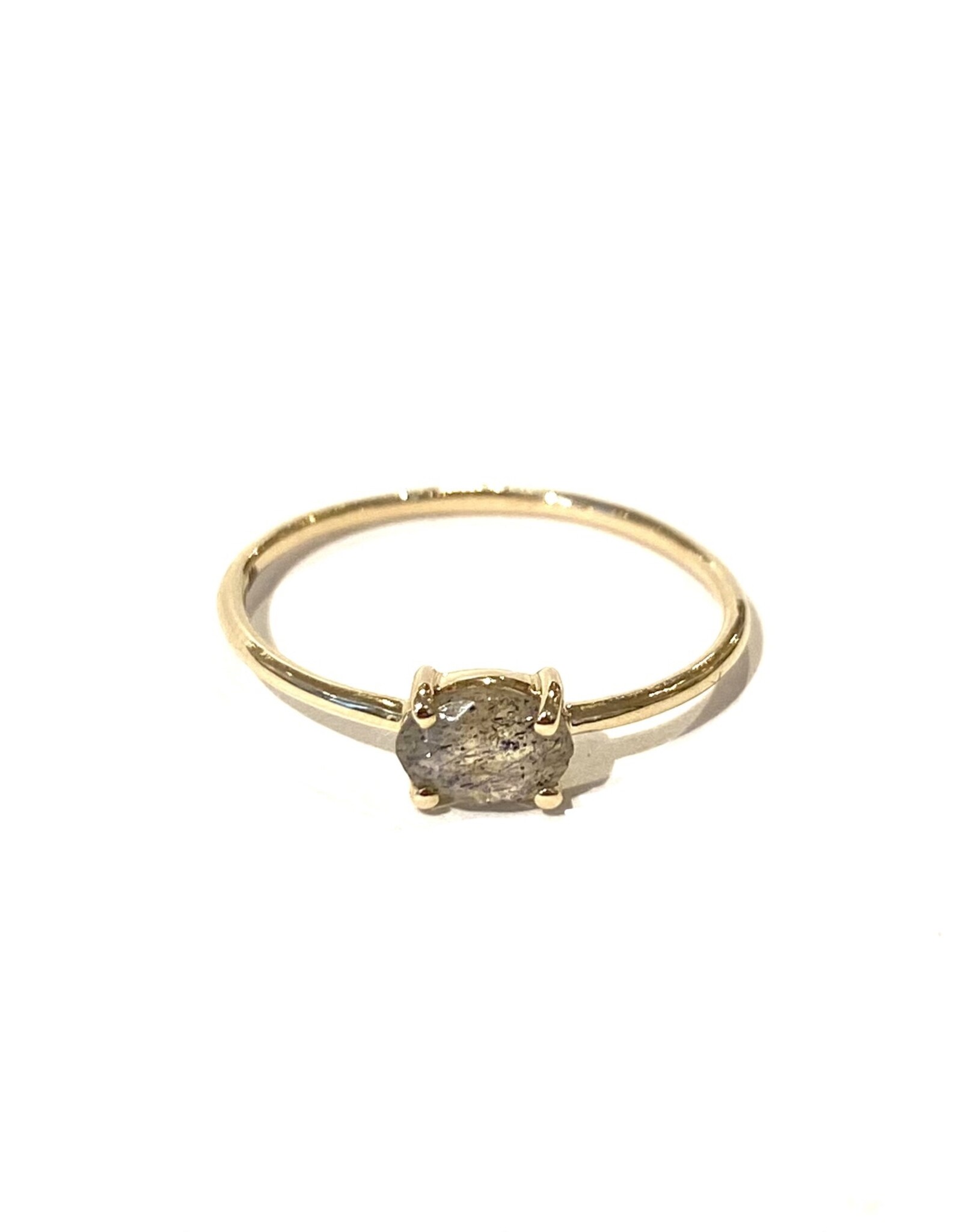Bo Gold Ring - Gold - Labradorite