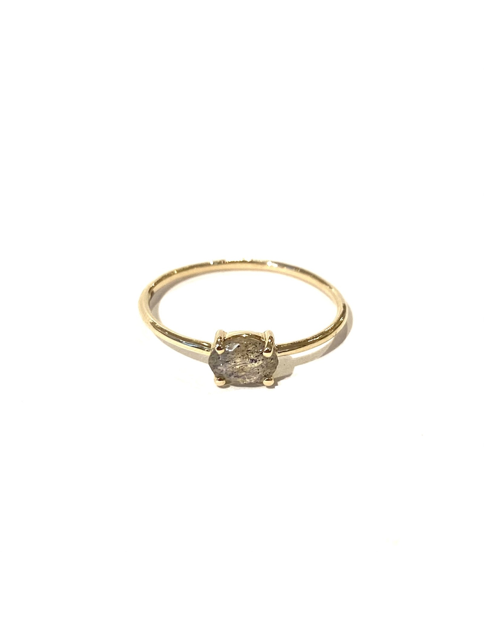 Bo Gold Ring - Gold - Labradorite