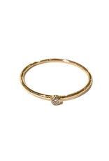 Bo Gold Ring - Goud - Diamantje