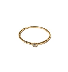 Bo Gold Ring - Goud - Diamantje