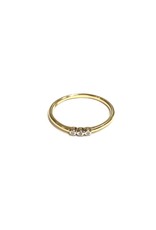 Bo Gold Ring - Gold - Diamonds