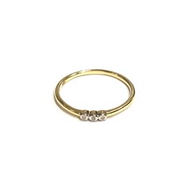 Bo Gold Ring - Goud - Diamantjes