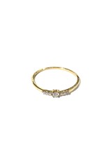 Bo Gold Ring - Gold - Diamonds