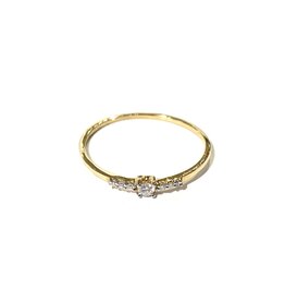 Bo Gold Ring - Goud - Diamantjes