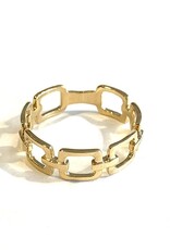 Navarro Ring - Gold - Chain square