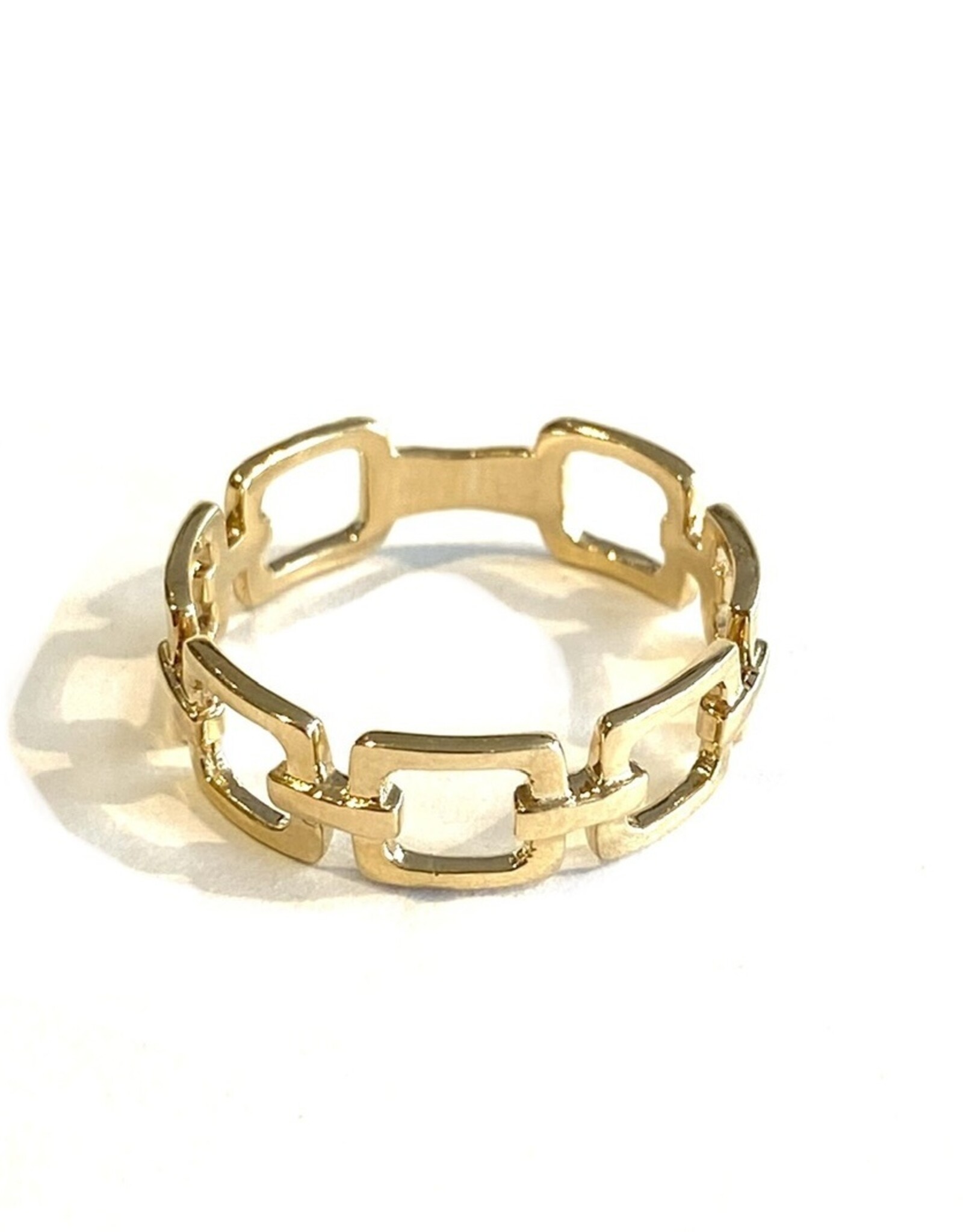 Navarro Ring - Gold - Chain square