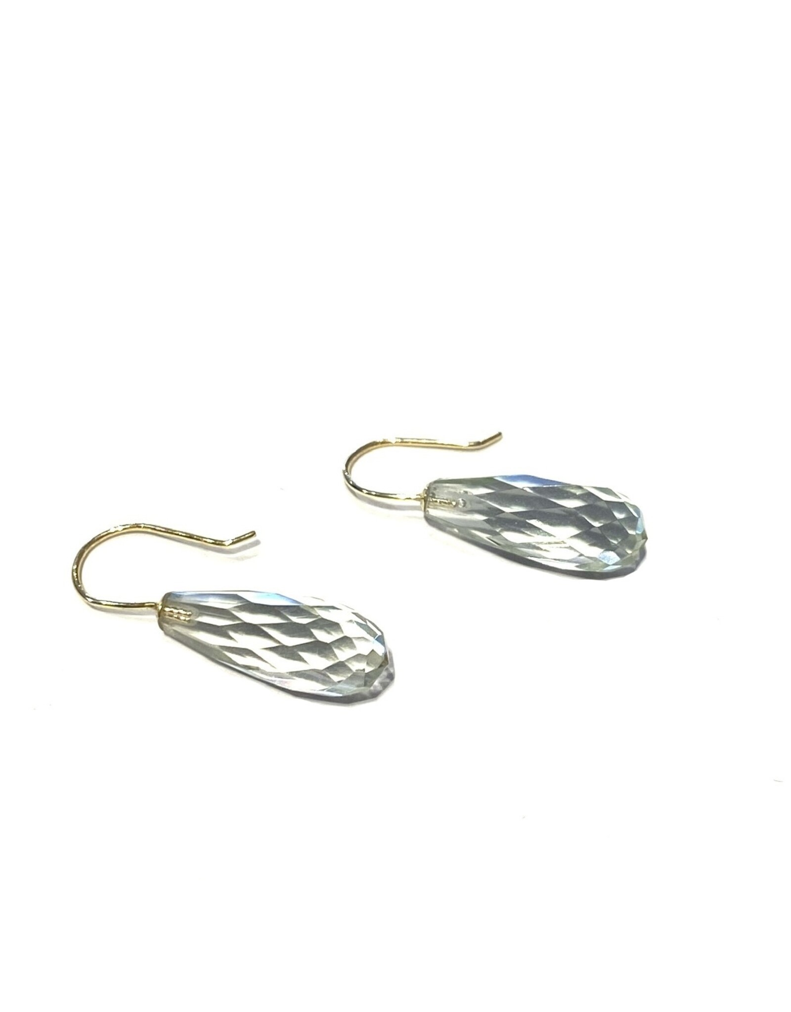 Bo Gold Earrings - Gold - Green amethyst
