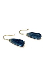 Bo Gold Oorbellen - Goud - London Blue Kwarts