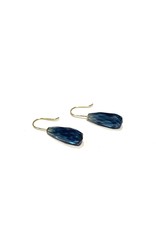 Bo Gold Oorbellen - Goud - London Blue Quarts