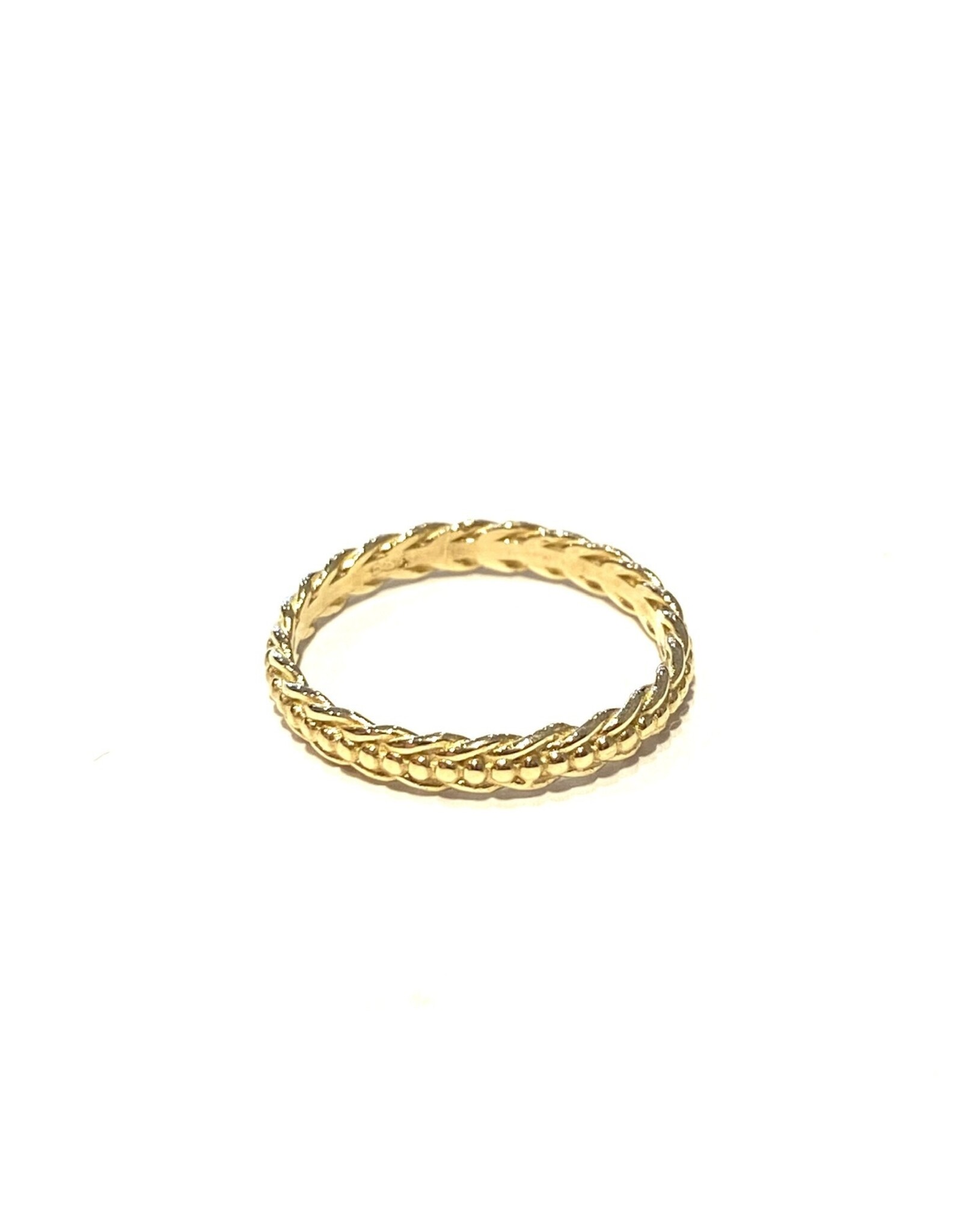Bo Gold Ring - Goud - Geknoopt touw