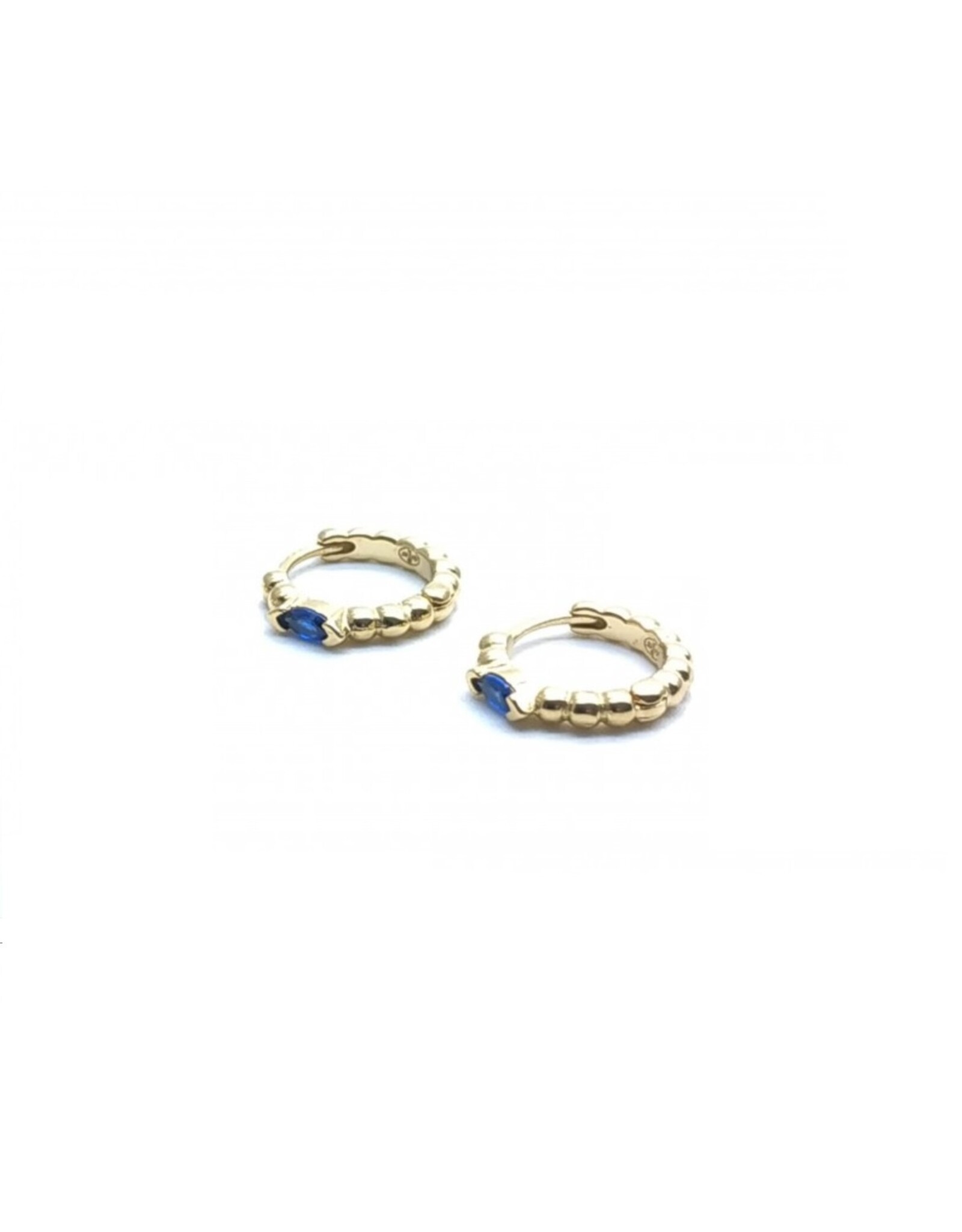 Rose Marie Earrings - Mini hoop blue