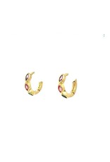 Rose Marie Earrings - Mini hoop multicolour