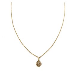 Bo Gold Necklace - Gold - Round - Diamonds