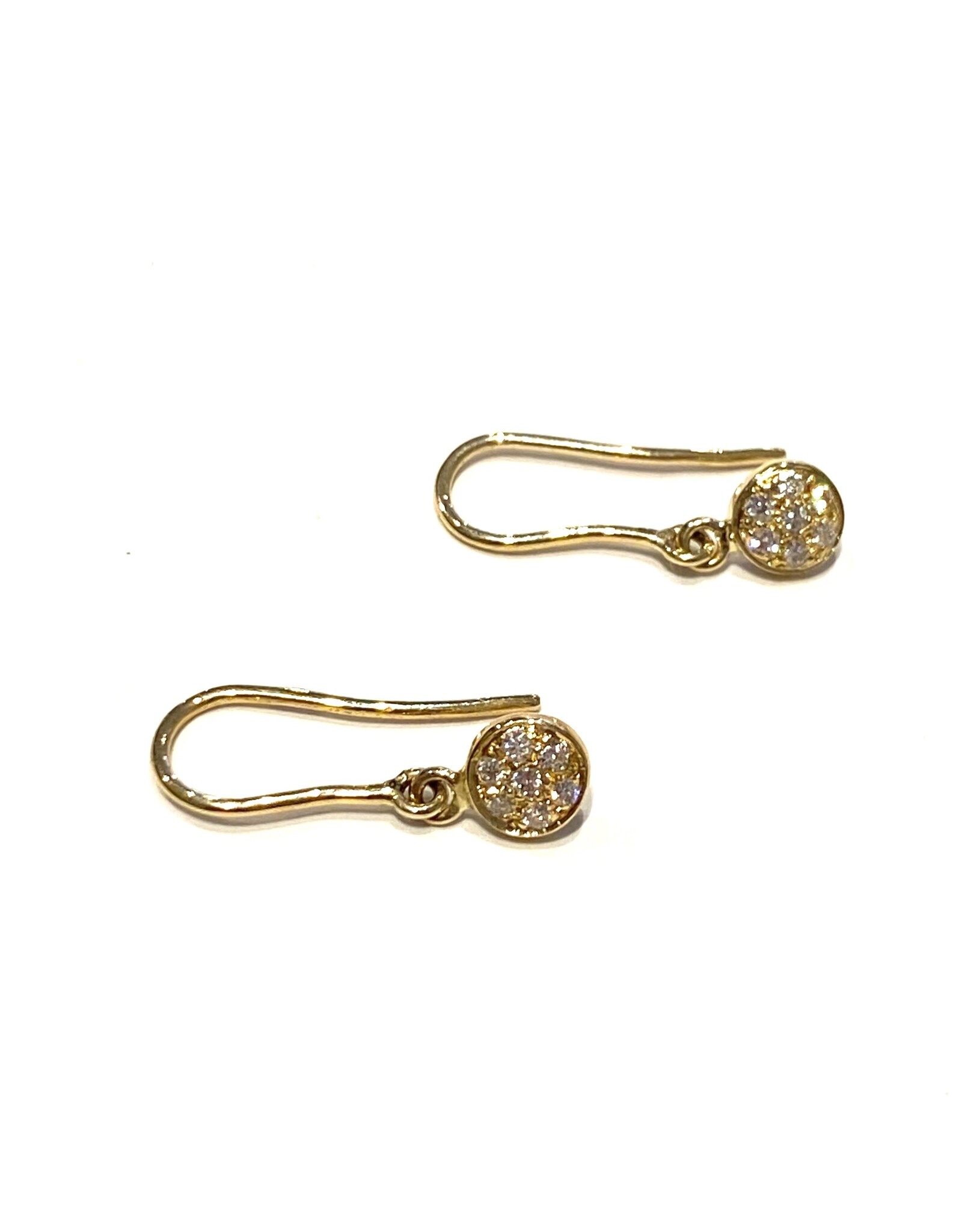 Bo Gold Earrings - Gold - Round - Diamond