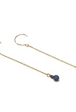 Bo Gold Earrings - Gold - Lapis Lazuli
