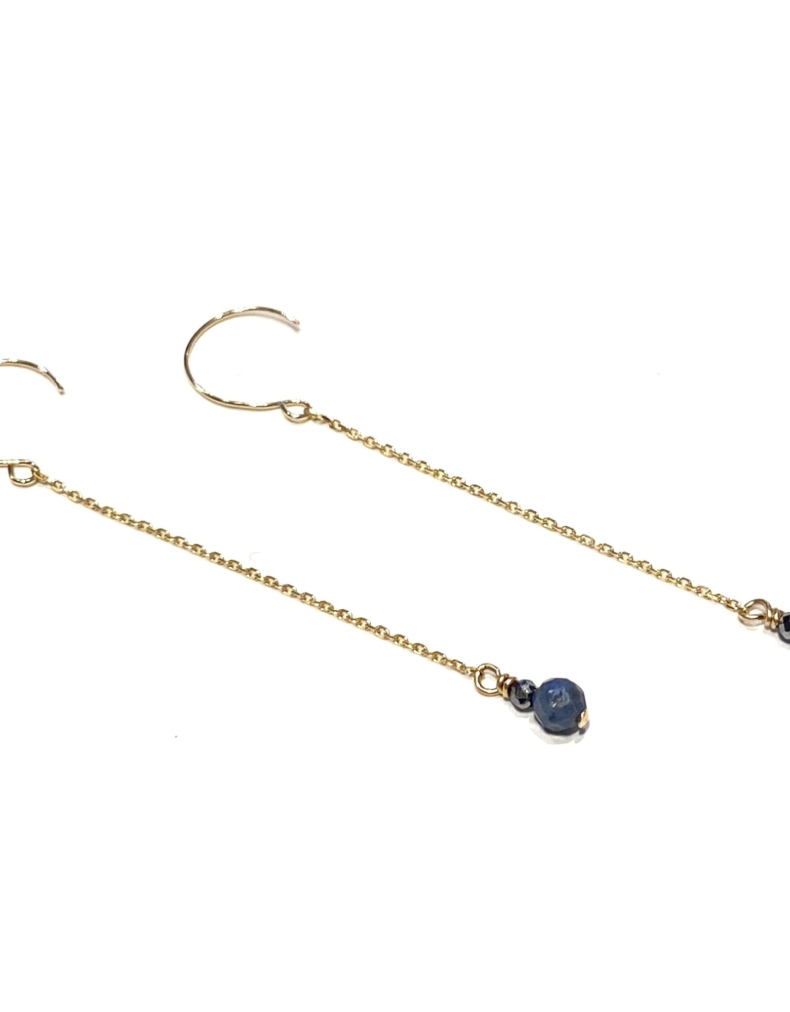 Bo Gold Earrings - Gold - Lapis Lazuli