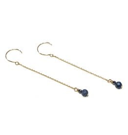 Bo Gold Earrings - Gold - Lapis Lazuli