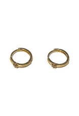 Bo Gold Earrings - Gold - Diamond