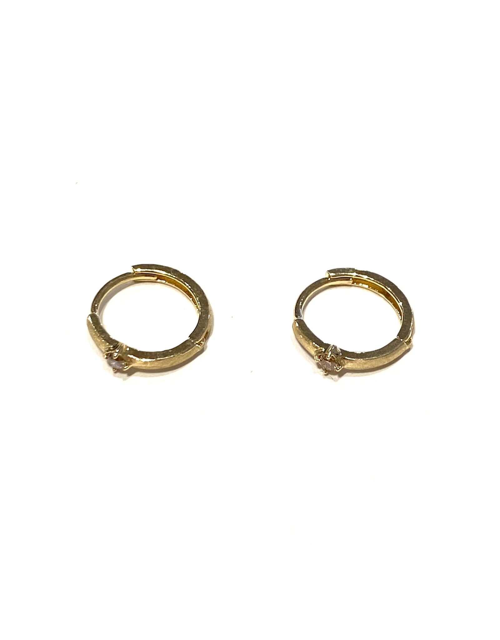 Bo Gold Earrings - Gold - Diamond