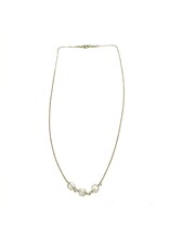 Bo Gold Necklace - Gold - Moonstone