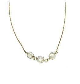 Bo Gold Necklace - Gold - Moonstone