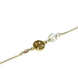 Bo Gold Bracelet - Gold - Moonstone
