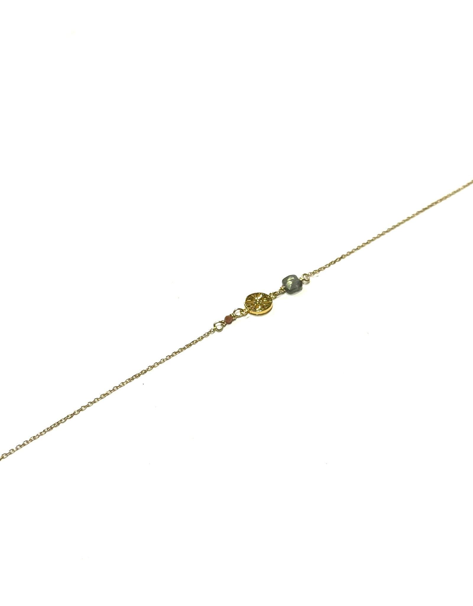 Bo Gold Bracelet - Gold - Hematite
