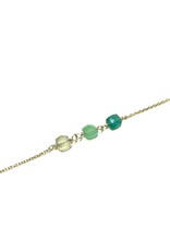 Bo Gold Bracelet - Gold - Gemstone