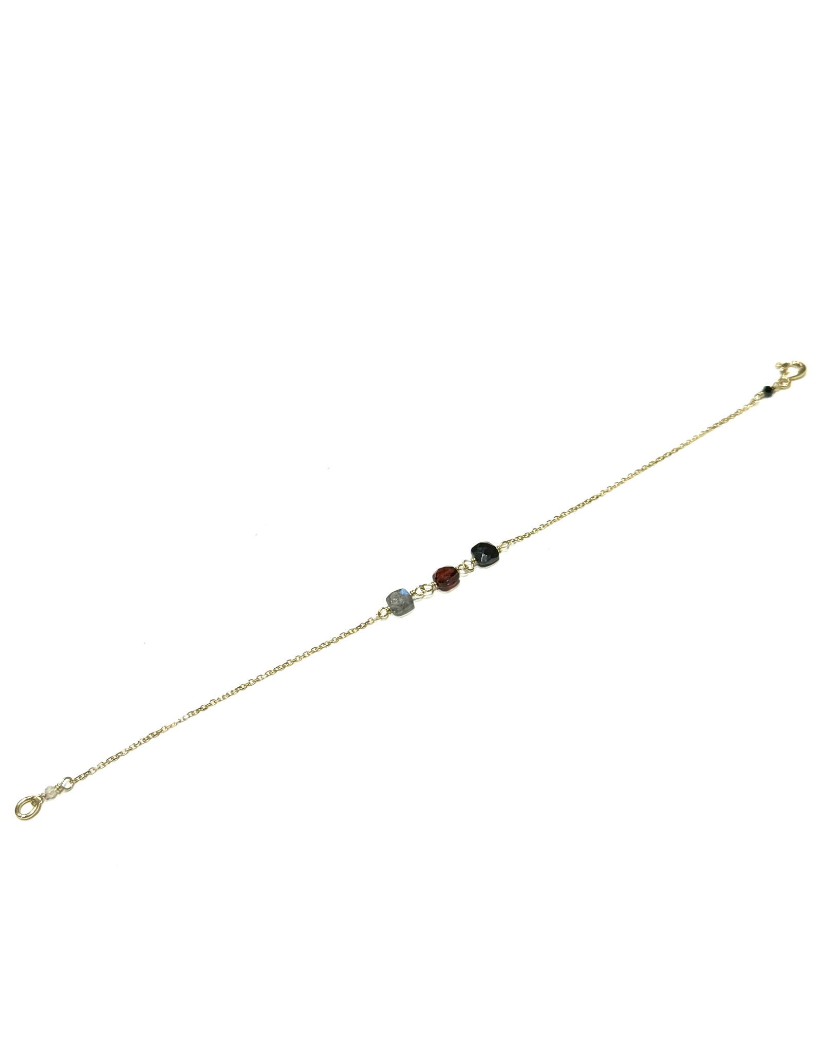 Bo Gold Bracelet - Gold - Gemstone