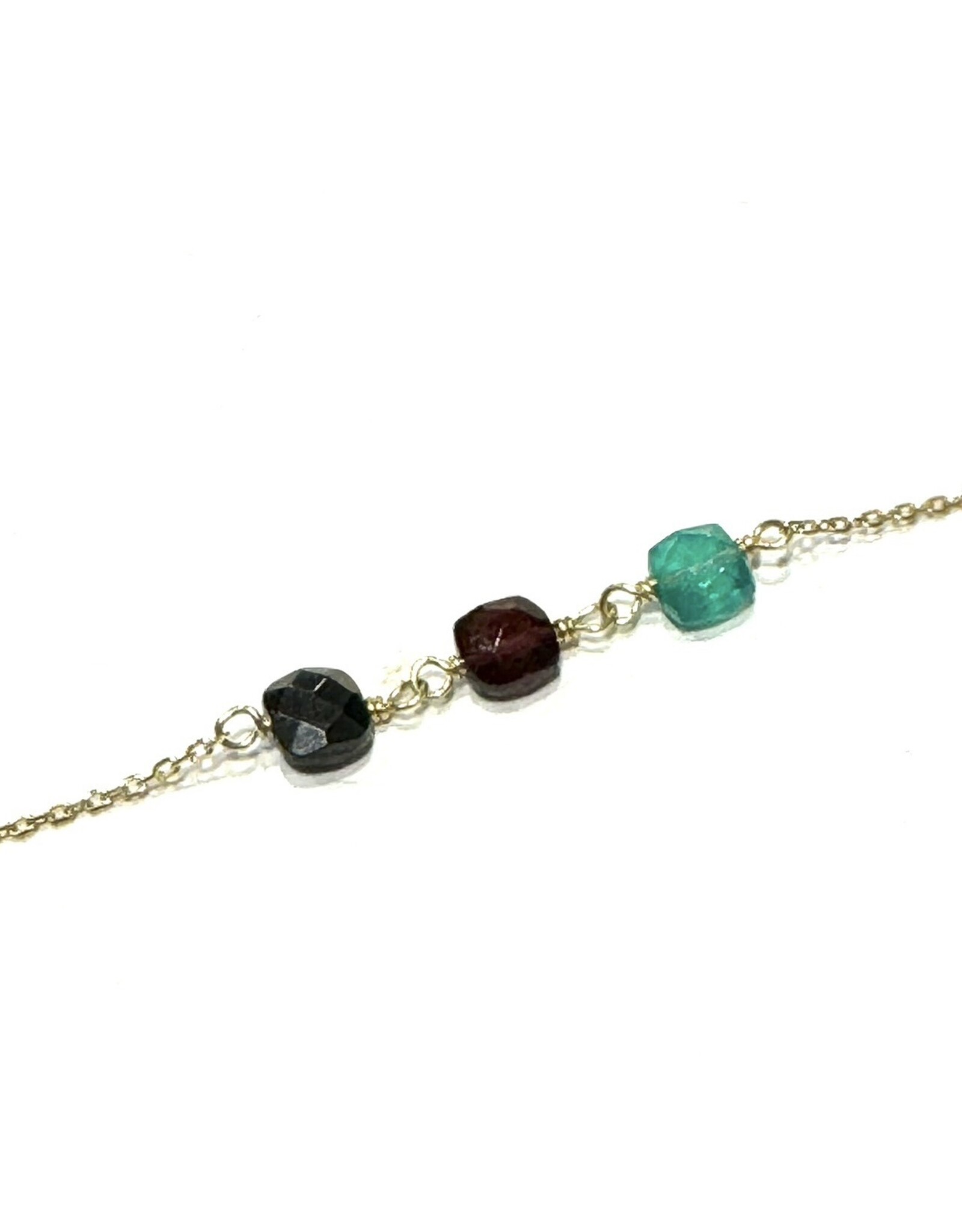 Bo Gold Bracelet - Gold - Gemstone