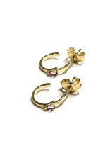 Navarro Earrings - Gold - Amethyst