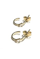 Navarro Earrings - Gold  - Rose Quartz