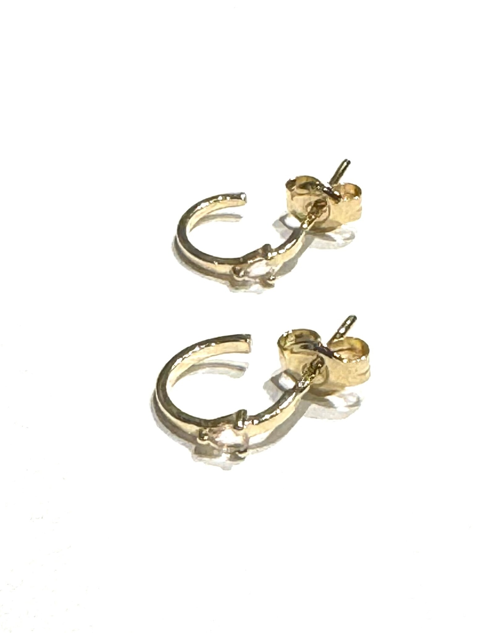 Navarro Earrings - Gold  - Rose Quartz