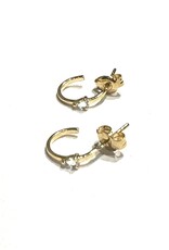 Navarro Earrings - Gold  - Green Amethyst