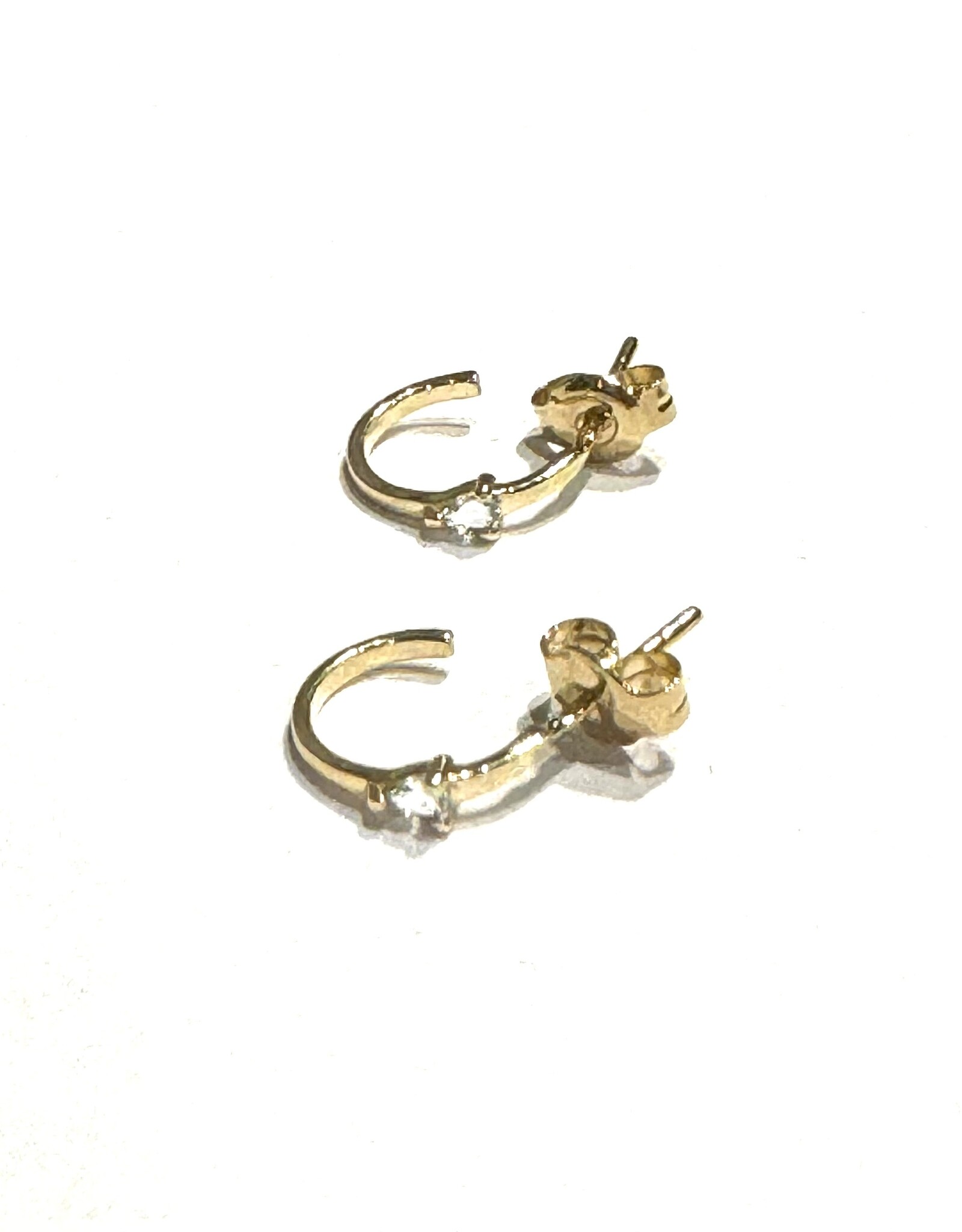 Navarro Earrings - Gold  - Green Amethyst