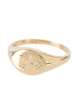 Bo Gold Ring - Goud - Diamanten