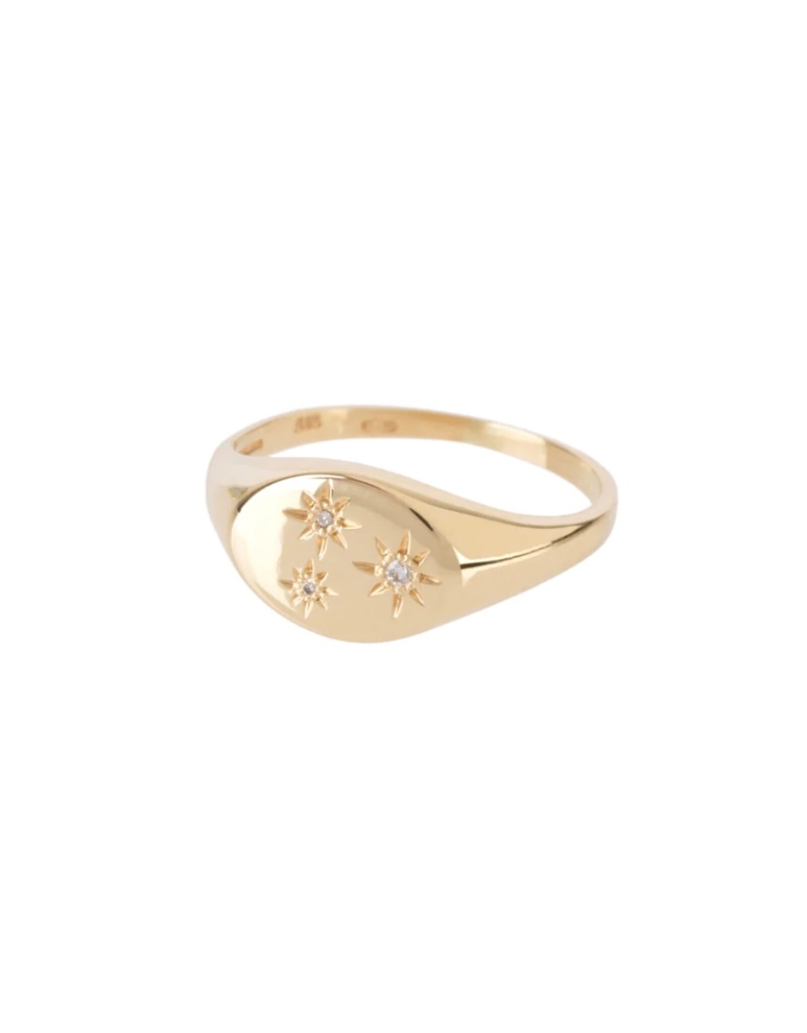 Eikosi Dyo Ring - Gold - Diamonds