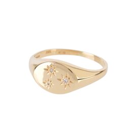 Eikosi Dyo Ring - Goud - Diamanten