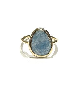 Swing Jewels Ring - Gold - Amazonite