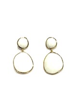 Sarah Lou Earrings - White Chalcedony