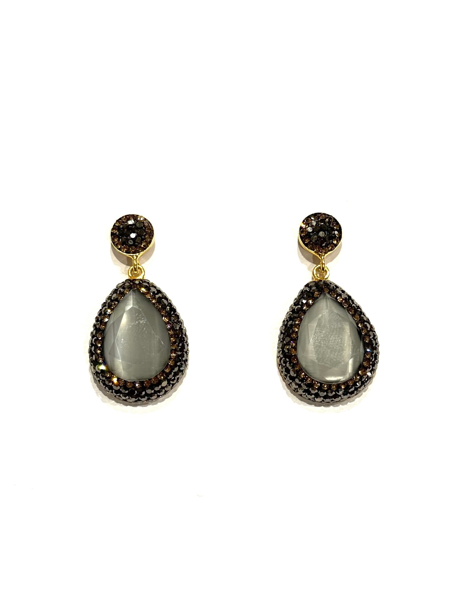 Sarah Lou Earrings - Grey