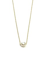 Bo Gold Necklace - Gold - Pearl
