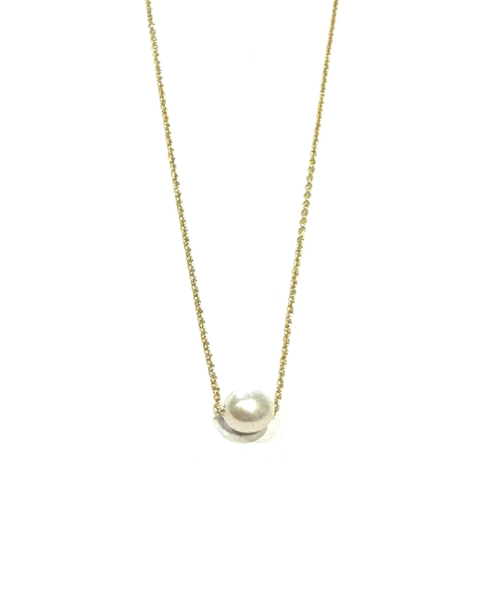 Bo Gold Necklace - Gold - Pearl