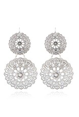 GAS Bijoux Earrings - Flocon Double Silver PLated