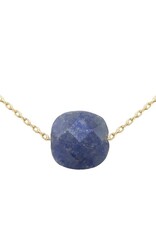 Bo Gold Necklace - Gold - Lapis Lazuli